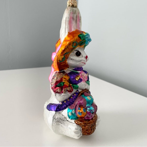 Easter Bunny 'Rosie Ohara' Ornament by Christopher Radko - Picture 2 of 7